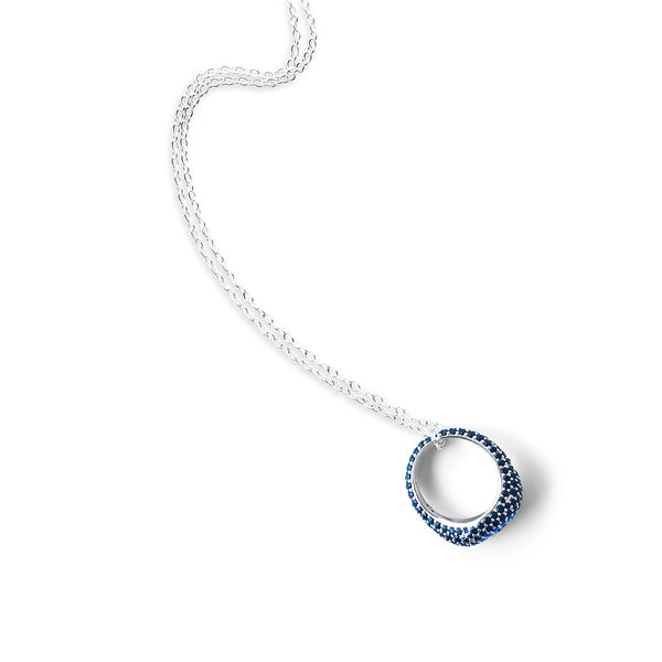 REEMA Pave Eye Ring Necklace