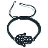 RANIA BLACK CORD BRACELET