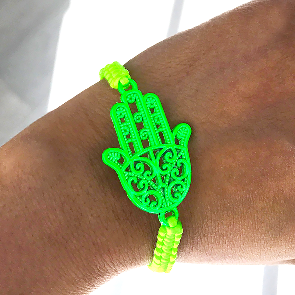 RANIA GREEN CORD BRACELET