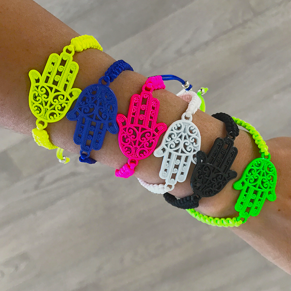 RANIA WHITE CORD BRACELET