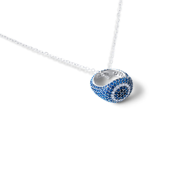 ZOFIA Pave Eye Ring Necklace