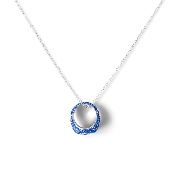 ZOFIA Pave Eye Ring Necklace