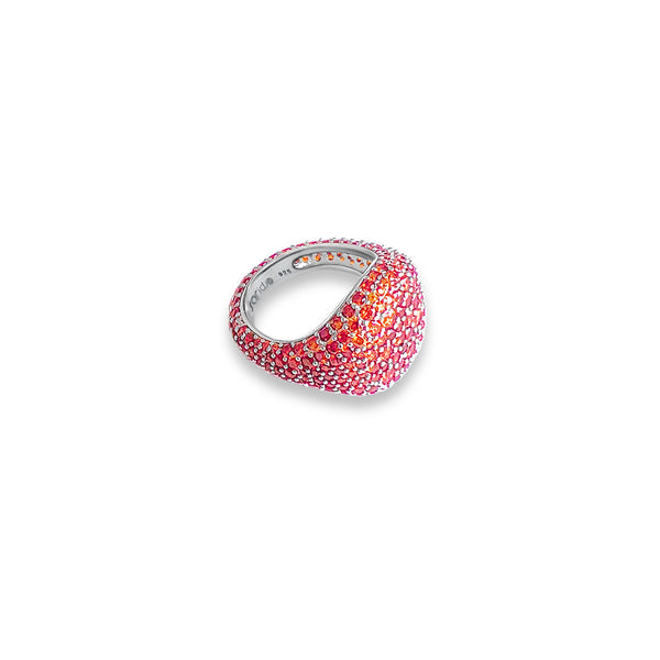 OANA Vermilion Pave Pinky Ring