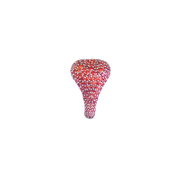 OANA Vermilion Pave Pinky Ring