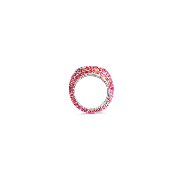 OANA Vermilion Pave Pinky Ring