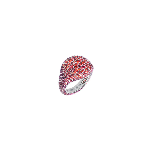 OANA Vermilion Pave Pinky Ring