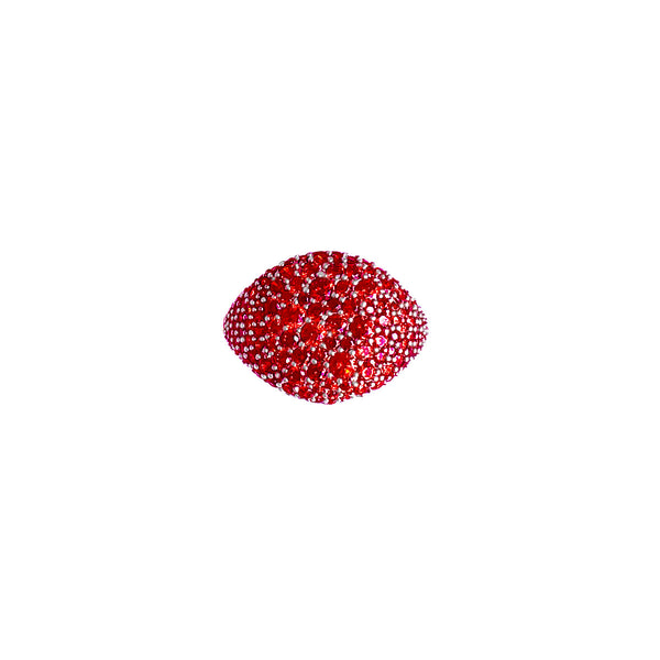 MAISSA Red Pave Pinky Ring