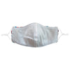 YARELI Flowers White Embroidered Face Mask