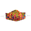 YARELI Flowers Yellow Embroidered Face Mask