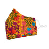YARELI Flowers Yellow Embroidered Face Mask