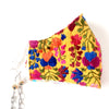 YARELI Flowers Yellow Embroidered Face Mask