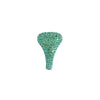AMOURY Green Pave Pinky Ring