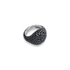 KIRAN Black Pave Pinky Ring
