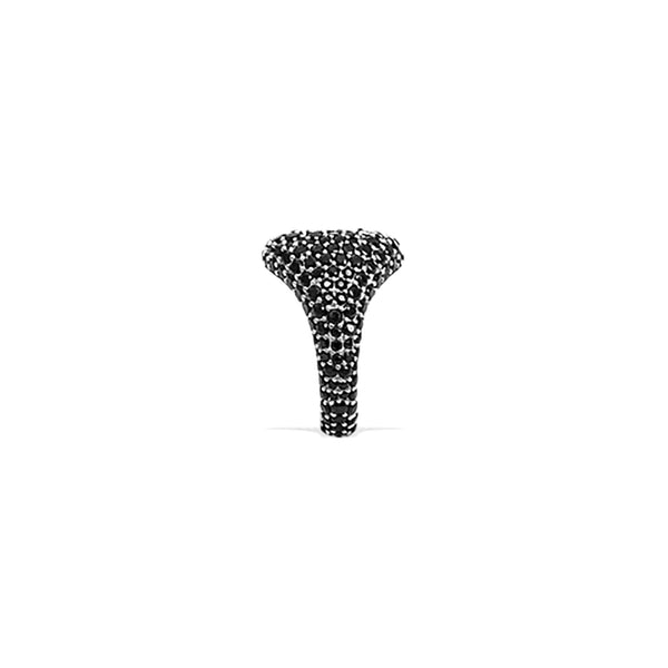 KIRAN Black Pave Pinky Ring