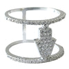 AMAN HAMSA PAVE RING